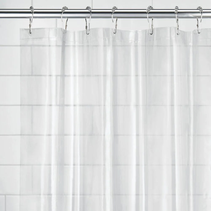 iDesign Clear Lined Shower Curtain