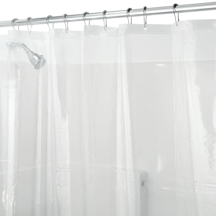 iDesign Clear Lined Shower Curtain