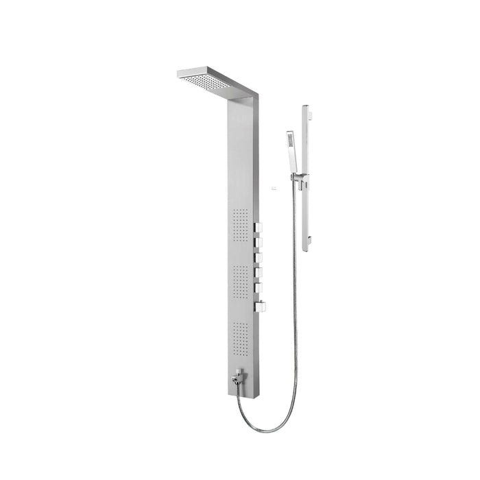5-function stainless steel shower column