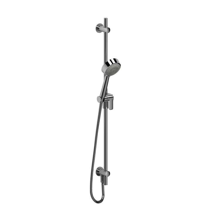 Hand shower on rail with integrated elbow 1060