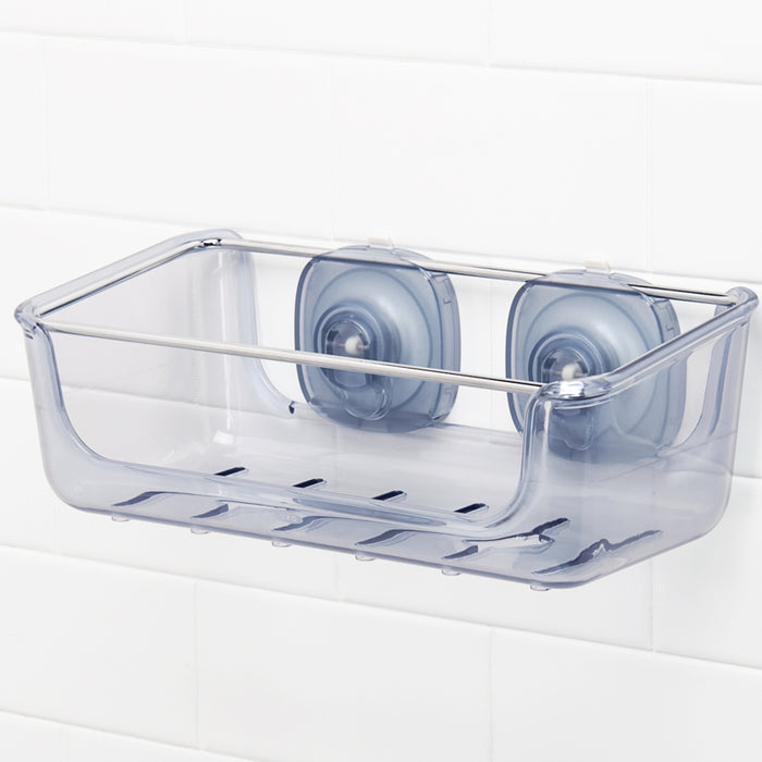 Shower basket with suction cup
