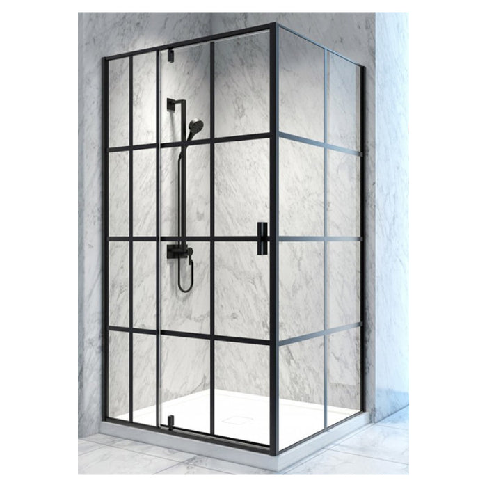 Duo Vienna 2-sided shower doors and 48" X 36" base