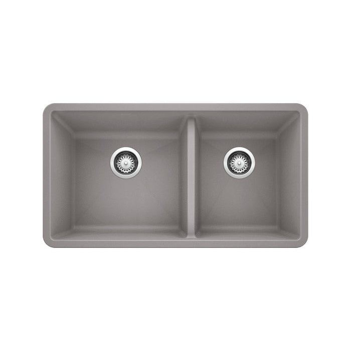 Précis U 1 3/4 sink, metallic grey finish
