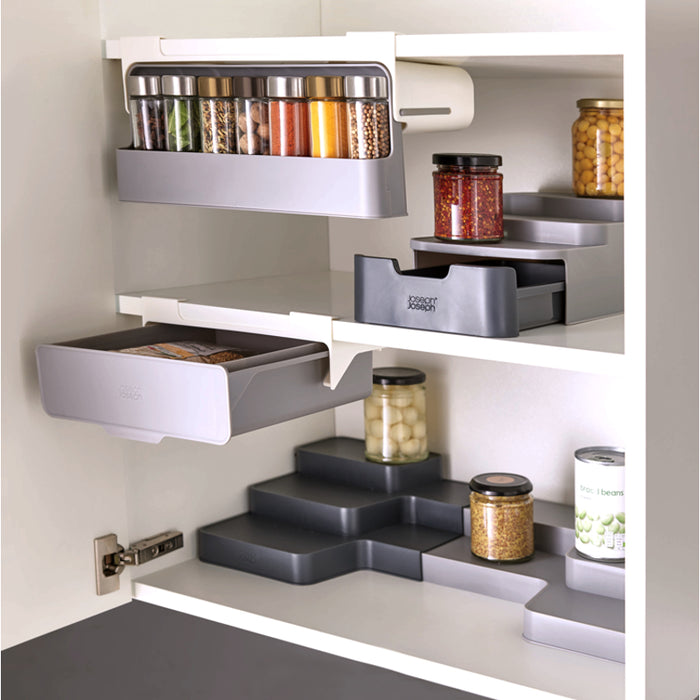 Shelf drawer for wardrobe 22.5x 10.2 x 23.5 cm grey
