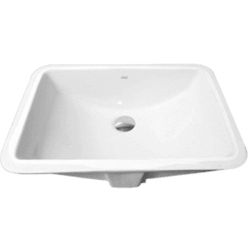 14 3/4" X 21" undermount porcelain sink