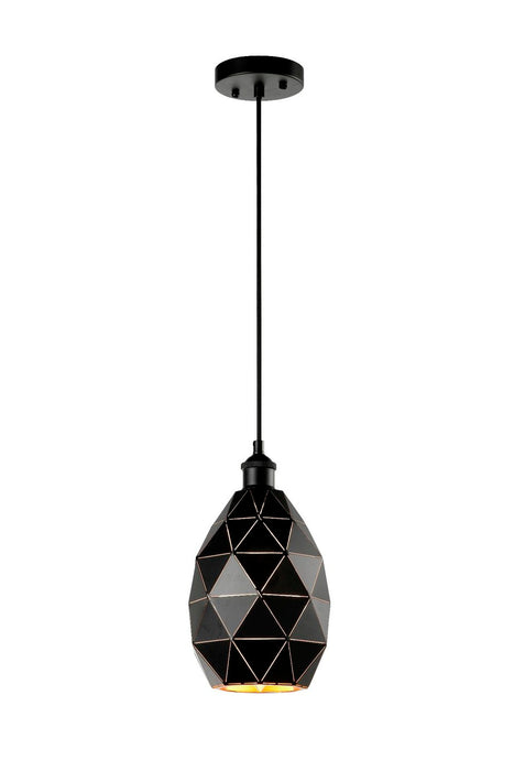 Black and gold hanging lamp