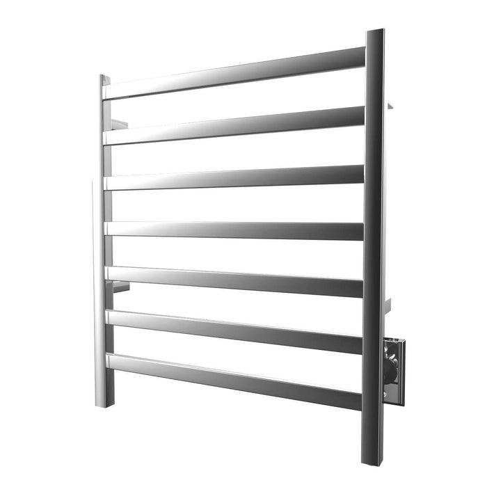 KONTOUR SQUARE 24" X 27" Wall Mounted Towel Warmer, Chrome, Recessed Filtering
