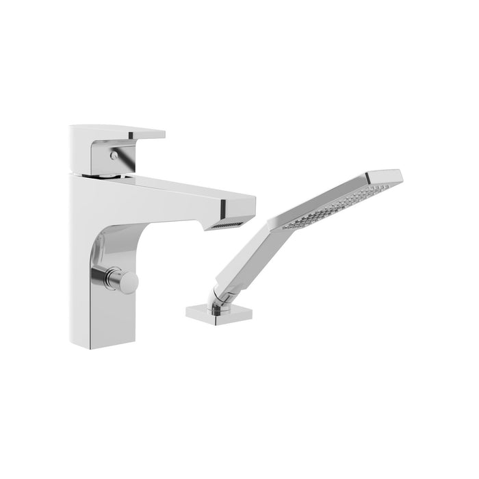 2-piece bath faucet with Mica hand shower