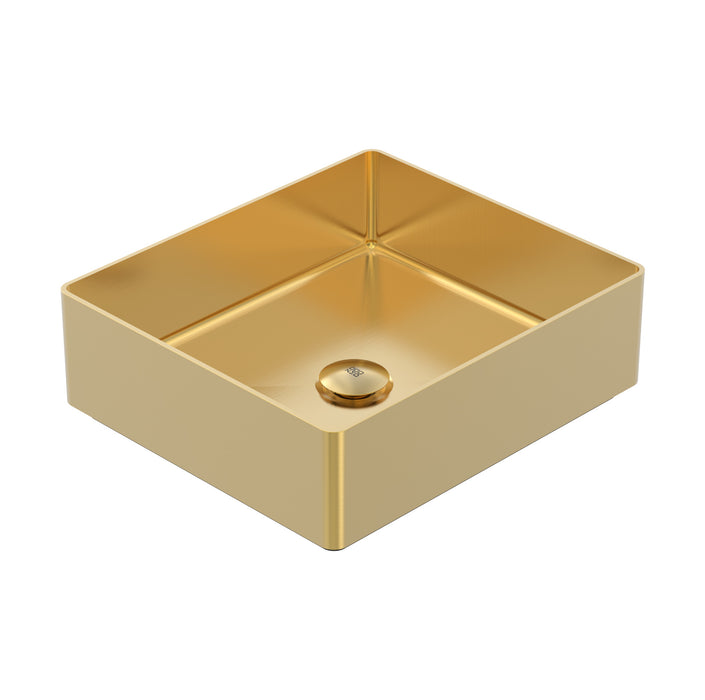 Vasque carrée 15" Collection Eureka Gold