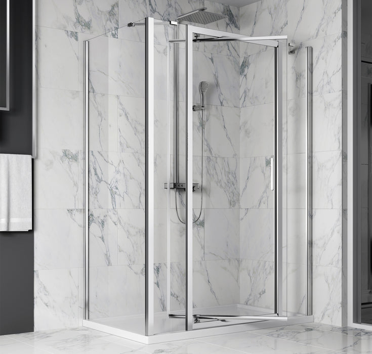 Shower door kit, return panel and 2 fixed panels Collection Xenia