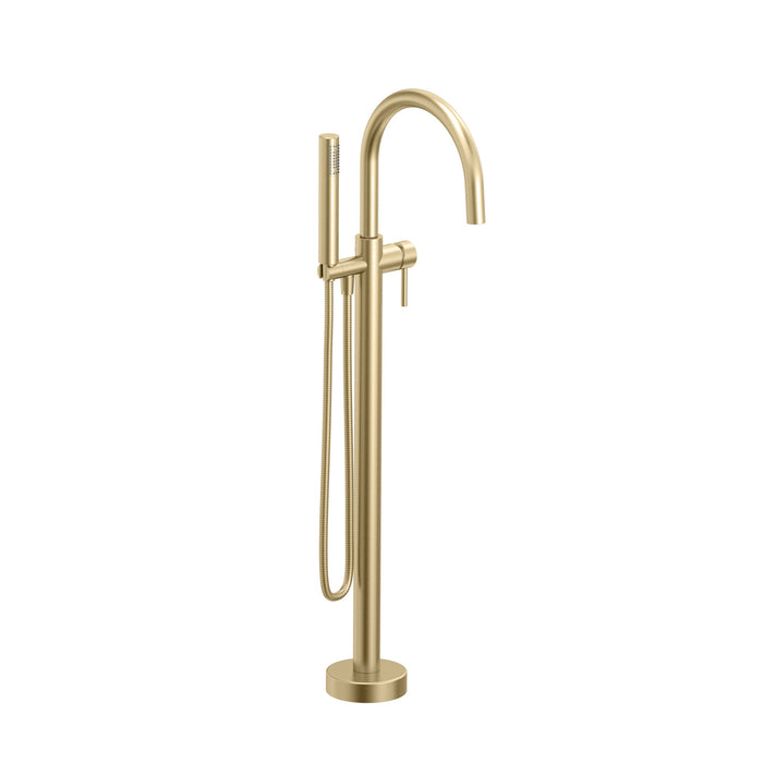 Floor mounted bath faucet with hand shower ZIP Collection