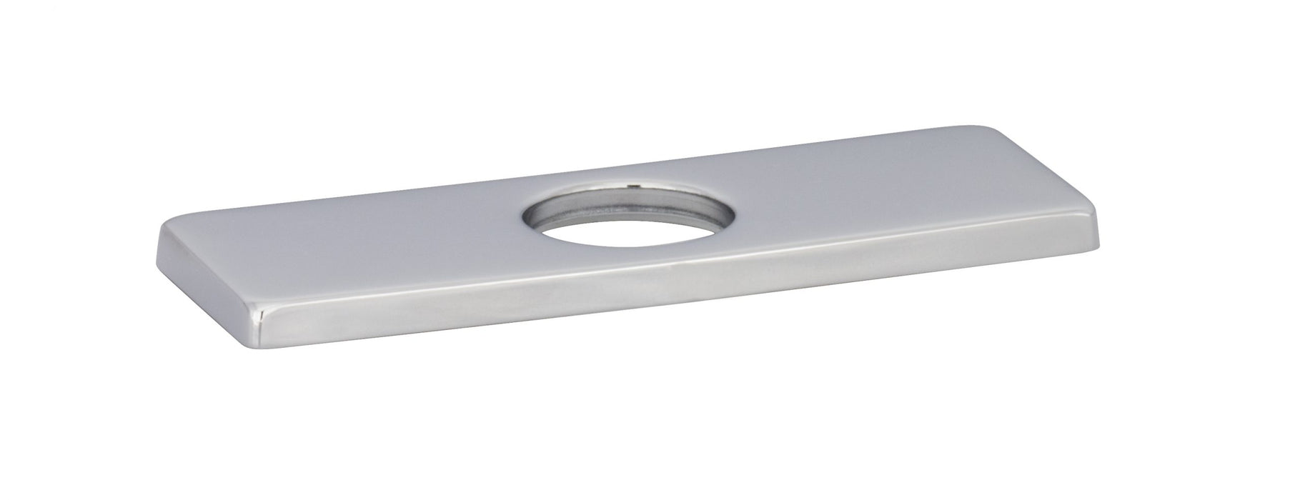 Rectangular plate for single hole faucet