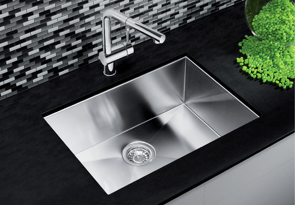 Blanco Quatrus U1 25" Undermount Kitchen Sink, Stainless Steel