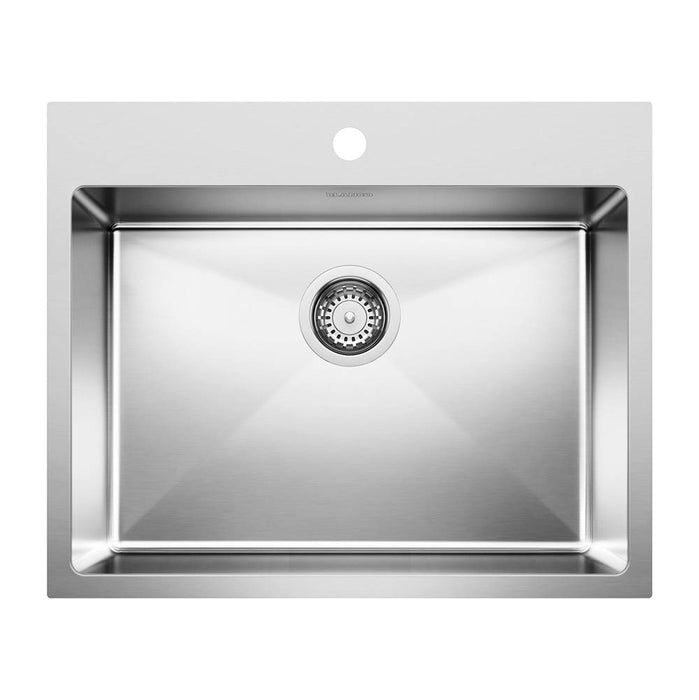 Blanco QUATRUS R15 25" Stainless Steel Drop-in Kitchen Sink