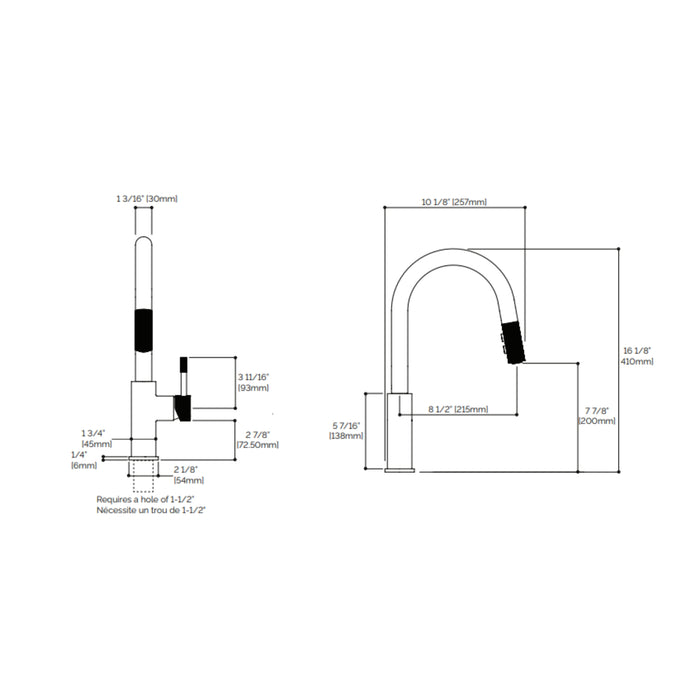 Robinet de cuisine rétractable Collection UMIX