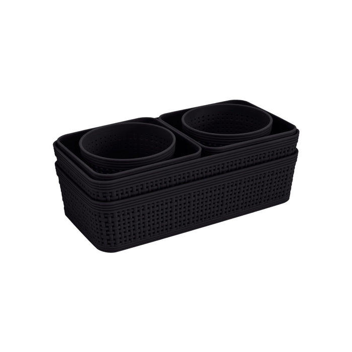 Ensemble de 6 paniers de rangement Collection Weave