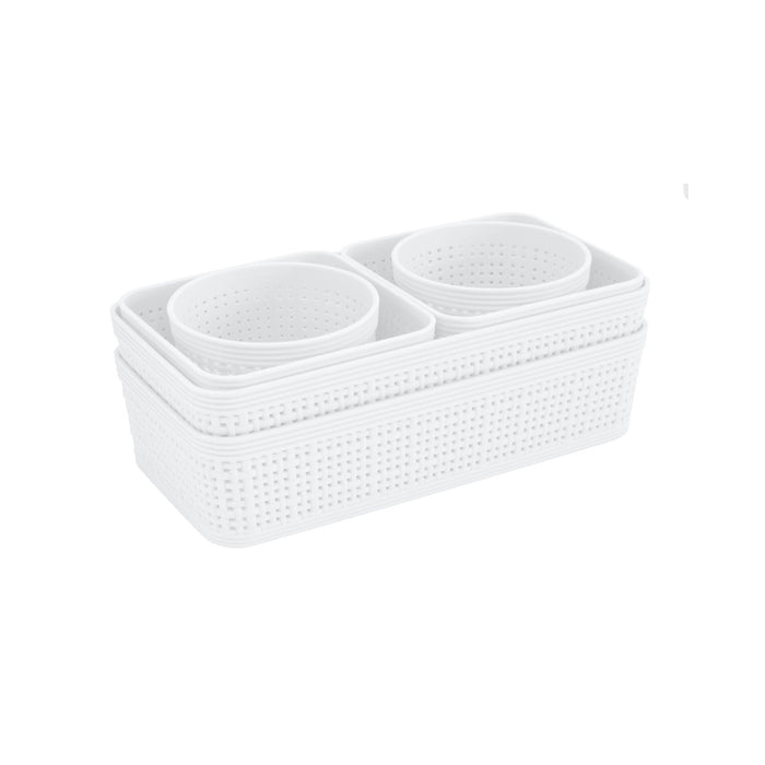 Ensemble de 6 paniers de rangement Collection Weave