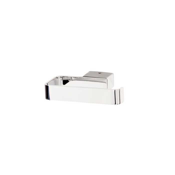 Porte-papier de toilette mural carré chrome