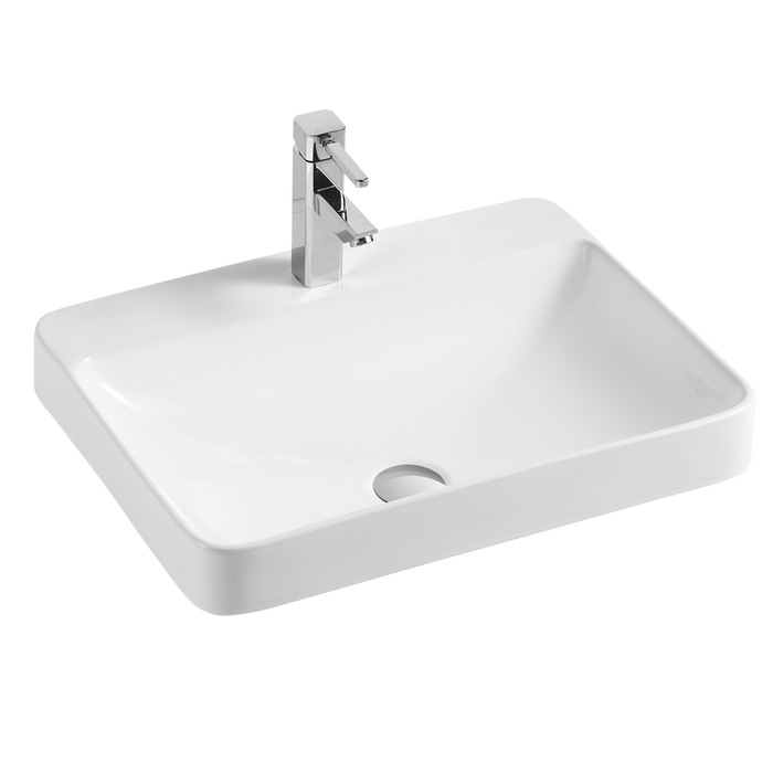 Lavabo de porcelaine semi-encastré AKK2205