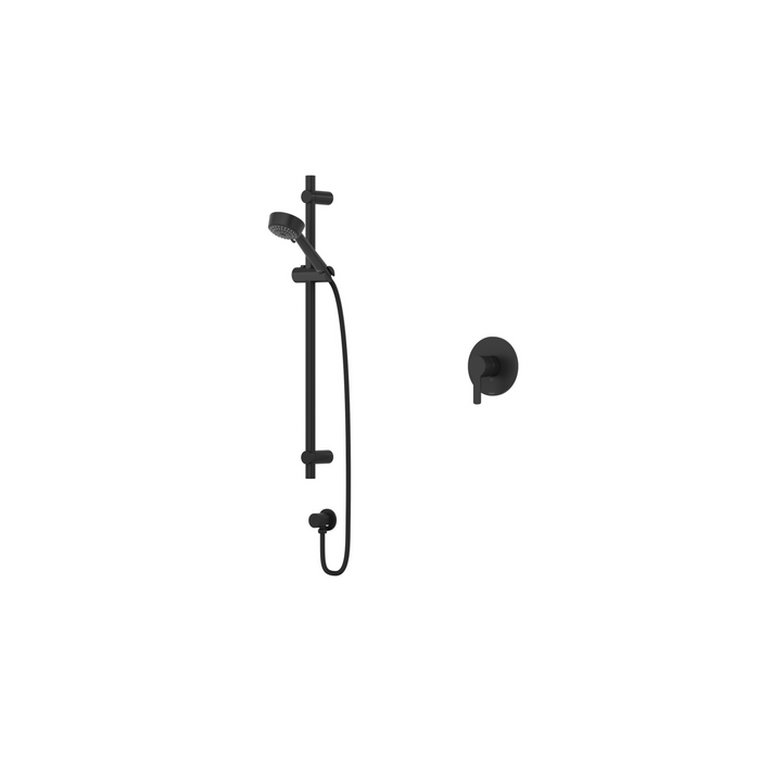 Ensemble de douche  avec douchette sur rail et valve à pression équilibrée Collection Jazz