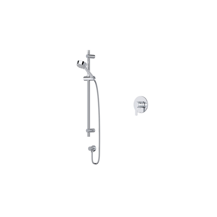 Ensemble de douche  avec douchette sur rail et valve à pression équilibrée Collection Jazz