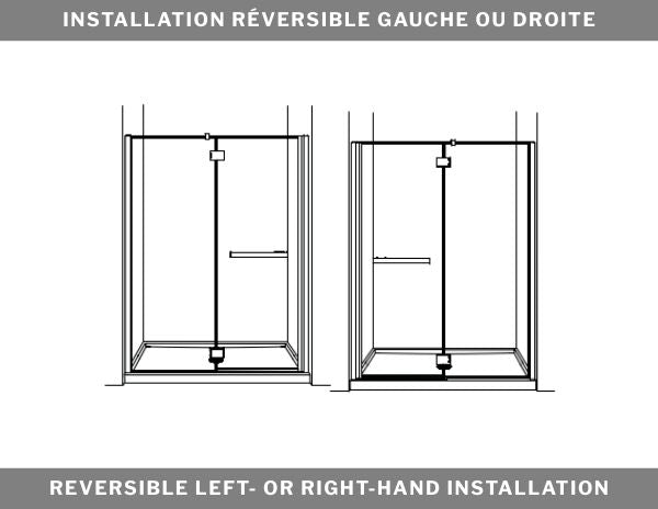 Pura Collection 75" Alcove Shower Door