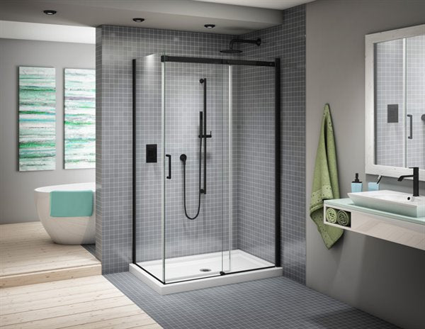 75" 2-sided shower door Apollo Collection