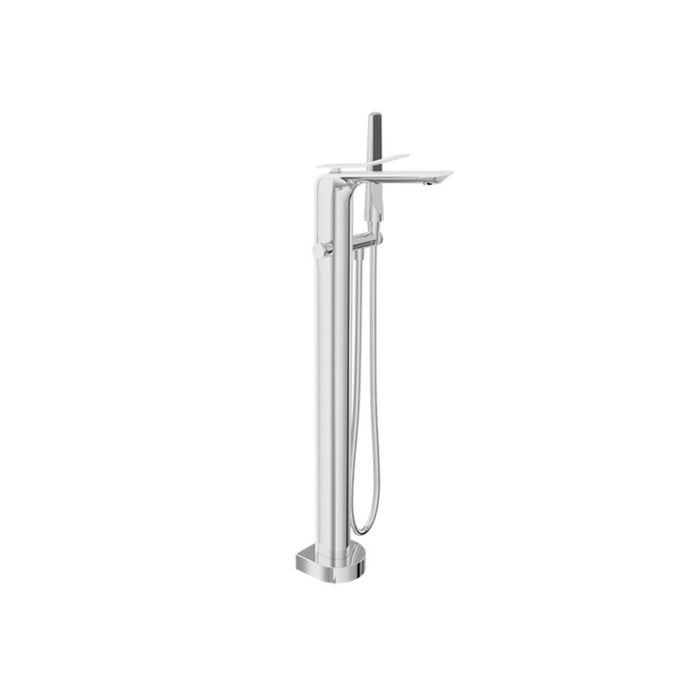 Chrome/White Freestanding Bath Faucet Accent B56 Collection