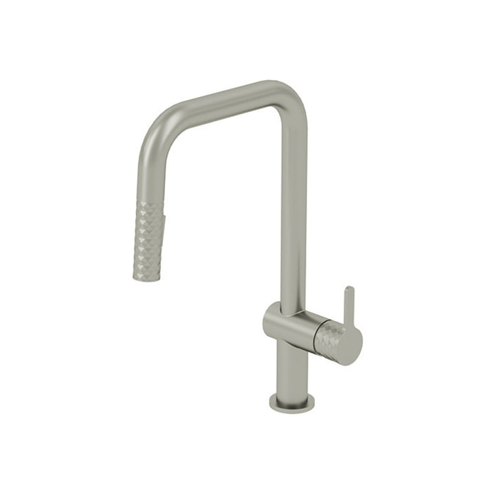 Square kitchen faucet with 2-function pull-out spray Calozy Collection