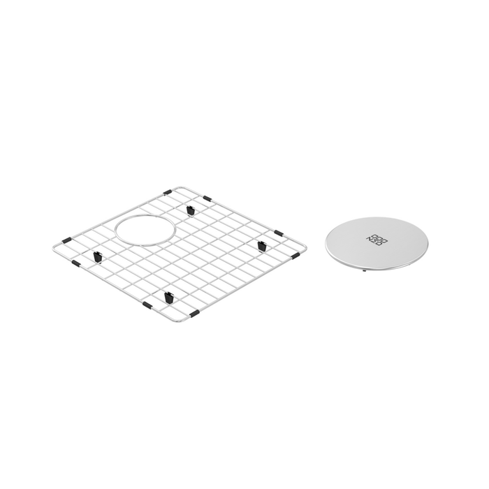 Ensemble d'évier de cuisine simple sous plan Collection Cayman