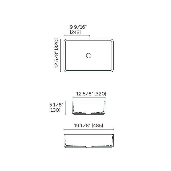 Lavabo Rectangulaire Collection Castel