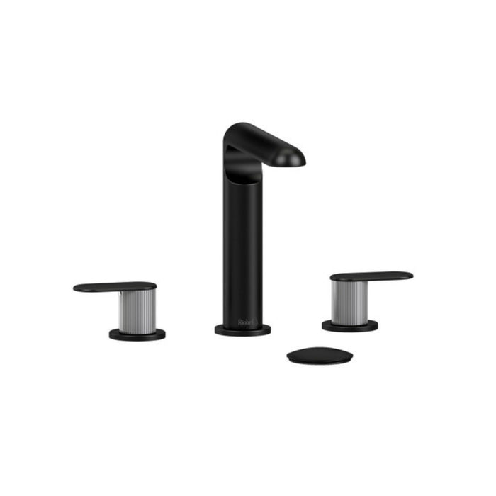8" Sink Faucet Matte Black/Chrome Ciclio Collection DEMO