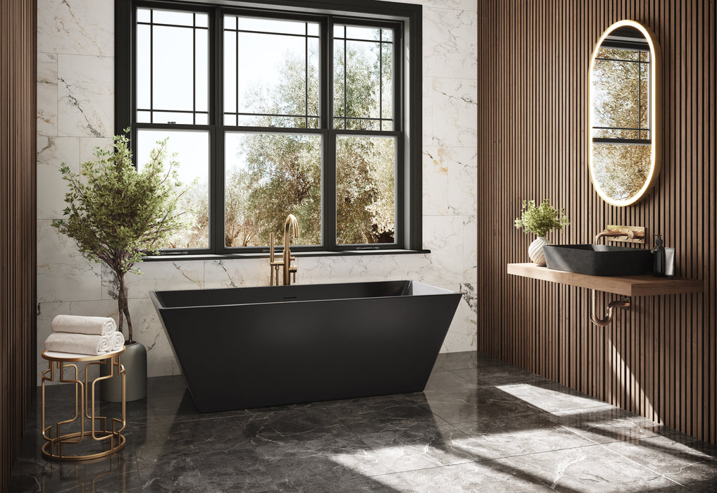 Bain autoportant Calando noir