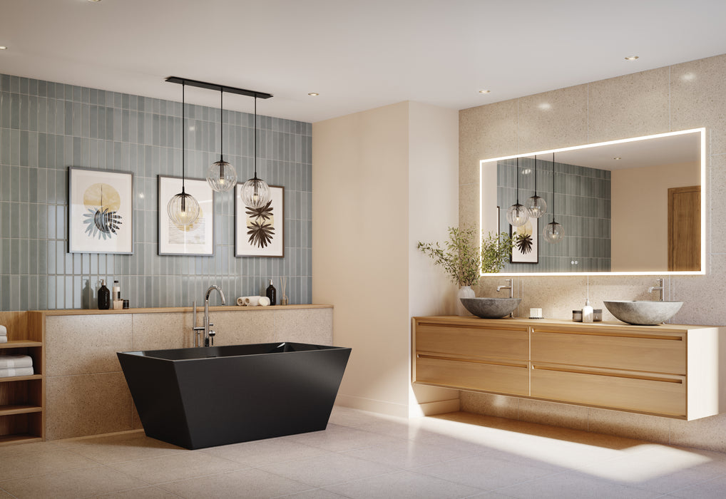 Bain autoportant Calando noir