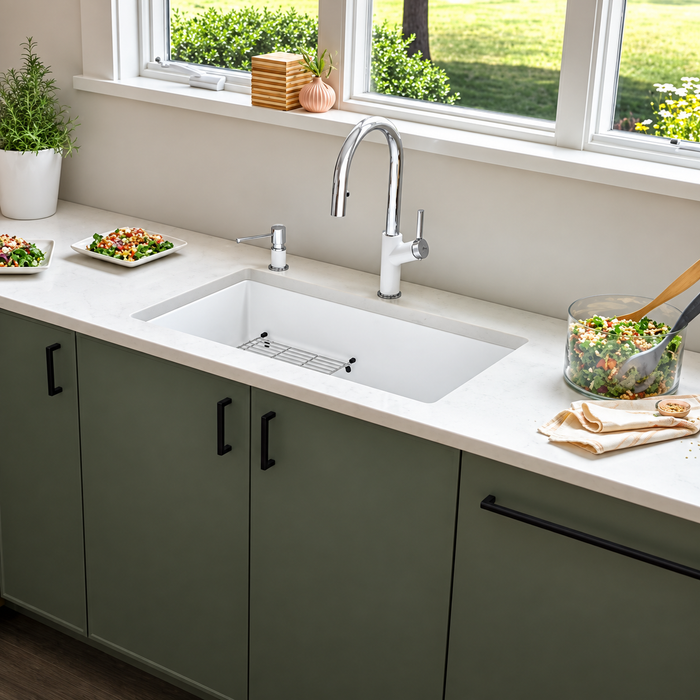Évier de cuisine Blanco PRECIS 30 sous plan à cuve simple en SILGRANIT