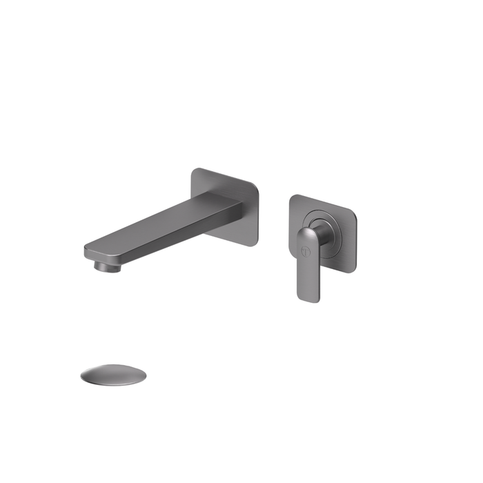 Wall-mounted sink faucet with drain (overflow) Delano collection
