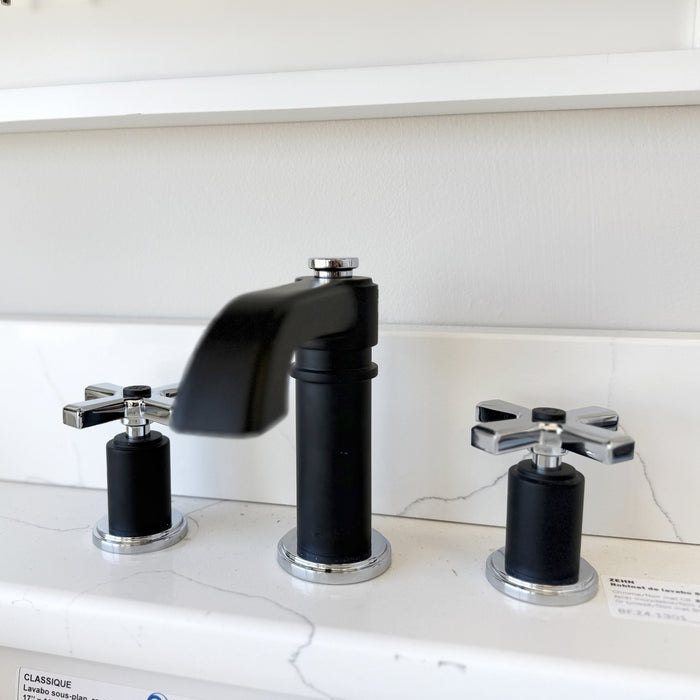 Matte Black / Stainless Steel Sink Faucet Zehn Collection DEMO