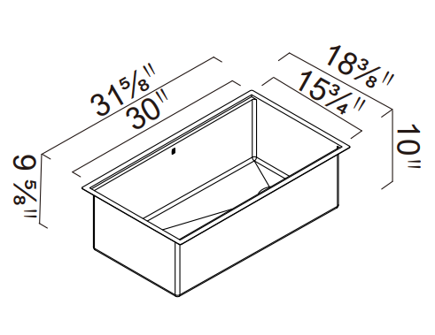 Single Bowl Kitchen Sink Kit