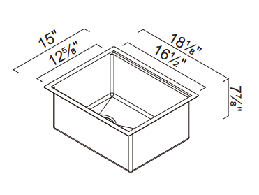 Évier réfrigérant pour l'extérieur Collection Alfresco Panama