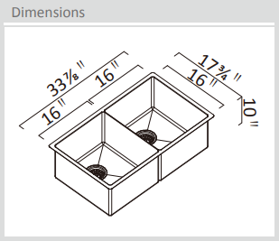 Duo évier double PearlArc noir et robinet de cuisine Orizuro