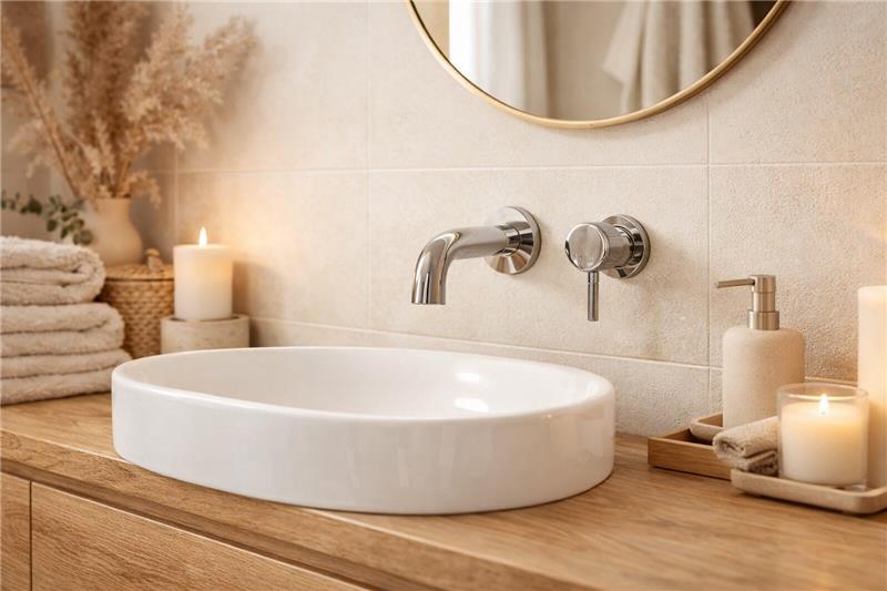 2-piece wall-mounted sink faucet Abby Collection