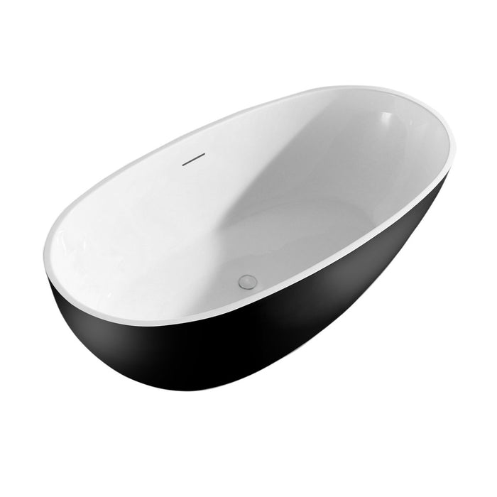 Baignoire autoportante Black Egret 67 po