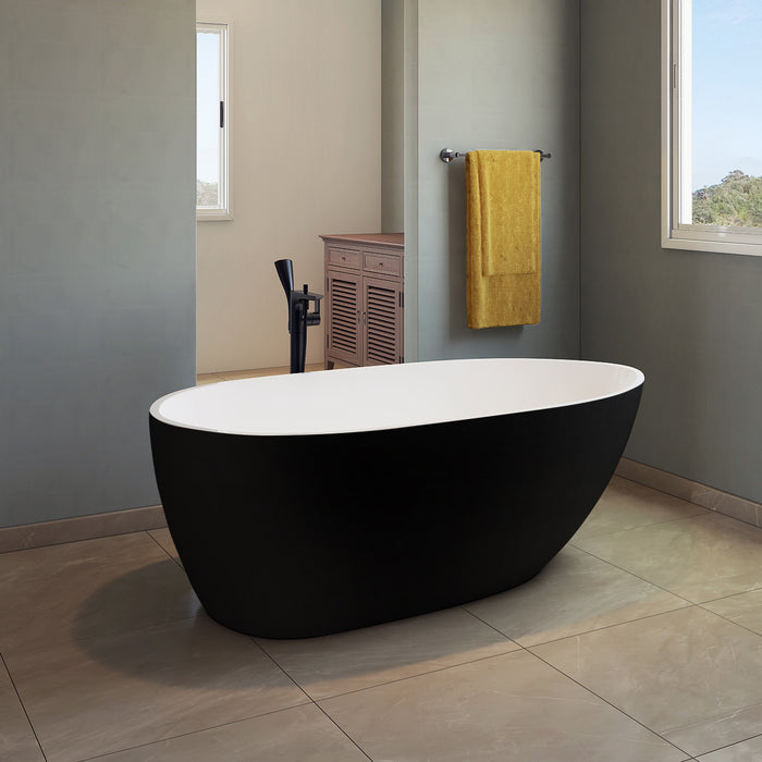 Baignoire autoportante Black Egret 67 po