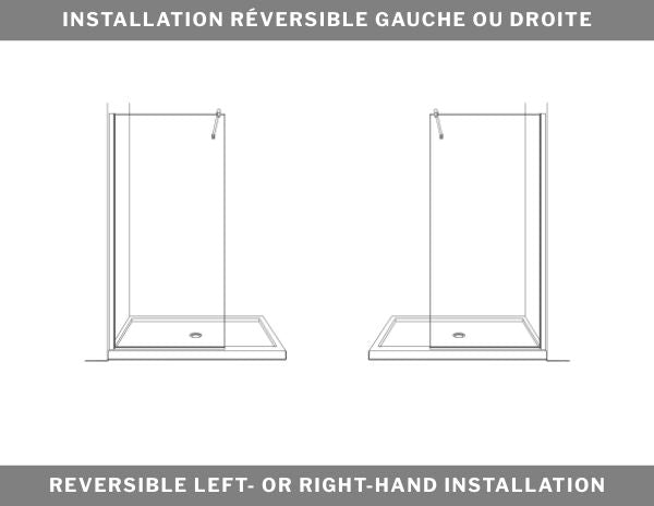 75" Pivoting Shower Screen Siena Collection