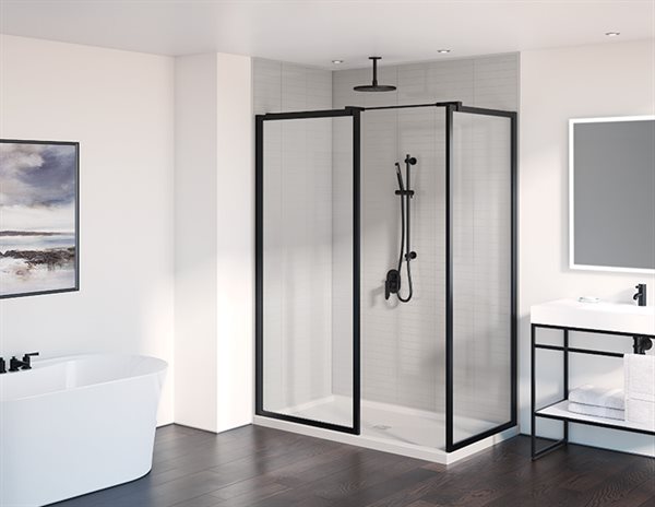 Fixed 2-sided shower screens 79" Elera Collection
