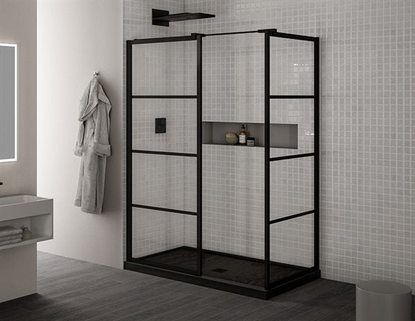 2-Sided Fixed Shower Screen 79" Latitude Collection 