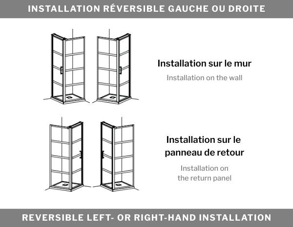 Cube Pivot Shower Door Latitude Collection
