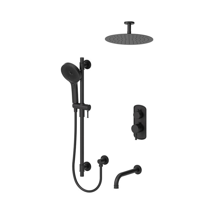 T-BOX ceiling shower set, 3 functions, Alyss Collection