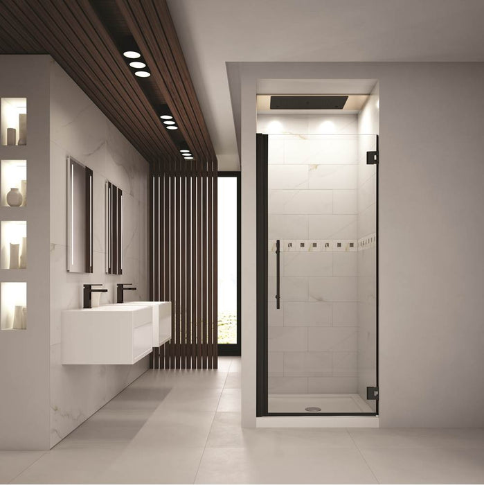 Matte Black Alcove Shower Door Kara Collection