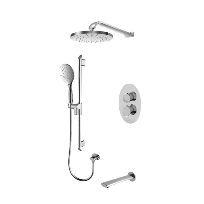 Shower kit T-Box 3-function Fluvia Collection